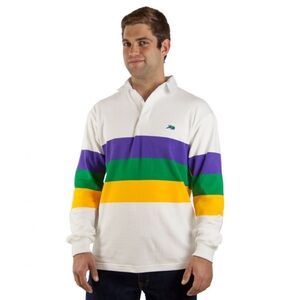 Mardi Gras Rubgy Chest Stripe - Perlis